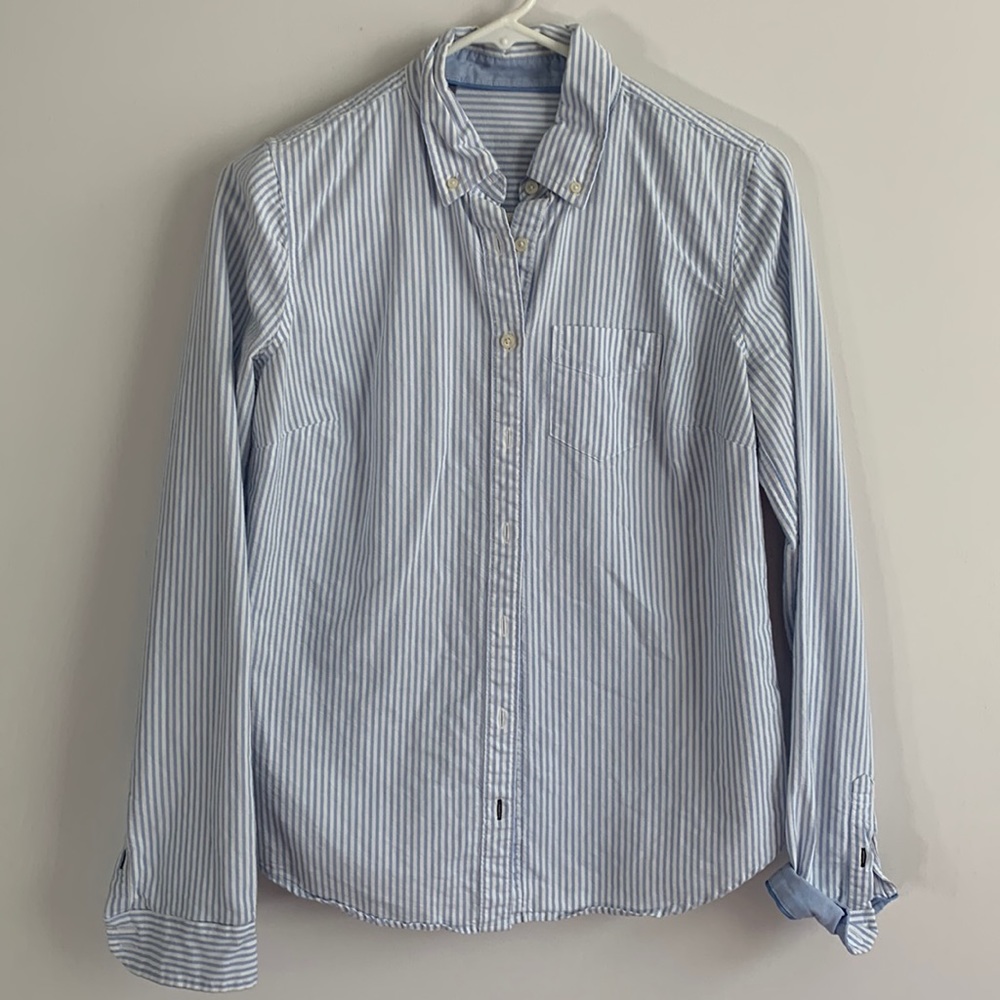 Light Blue Pin-Stripe Blouse